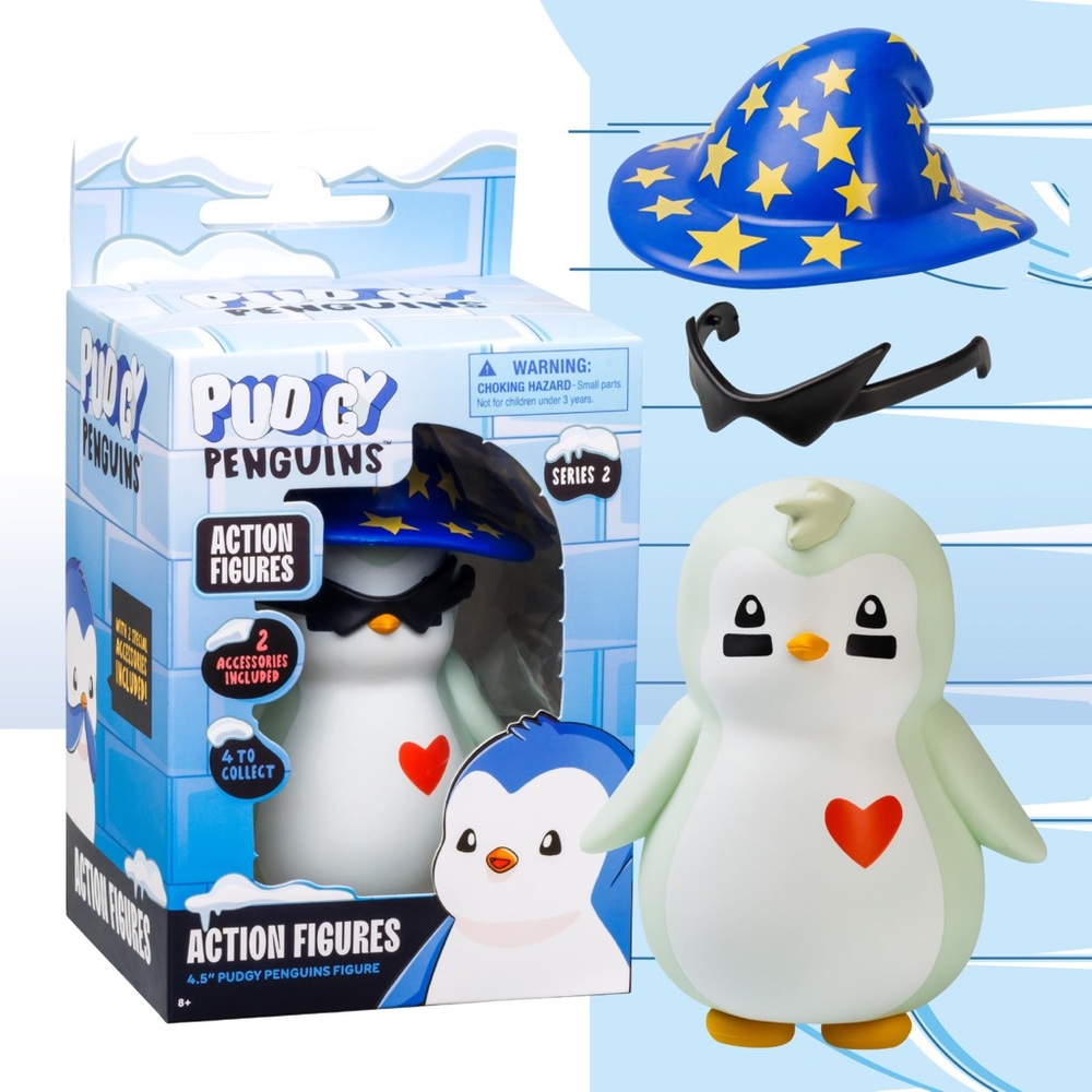 ‼️CLEARANCE‼️ 🐧 Pudgy Penguins Series 2: Wizard/Stars Hat figurine